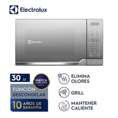 ELECTROLUX - Horno Microondas 30Lts Plata -EMDO30G2GSRUG