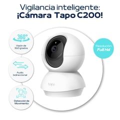 TP LINK - Cámara de seguridad para interiores Full-HD Tapo-C200 - Tp-Link