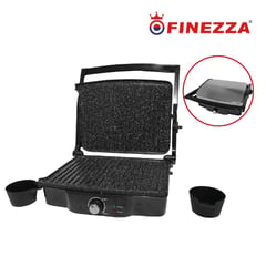 FINEZZA - Parrillera FZ-802EG Antiadherente con Regulador Temperatura