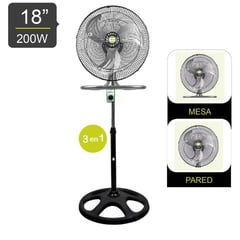 BOSSKO - Ventilador Pedestal De 18" 200 W BK-8218VI