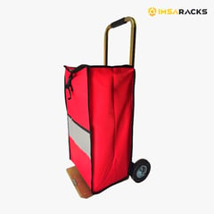 IMSARACKS - Carrito Mercado Plegable Coche Compras con Bolsa de Lona