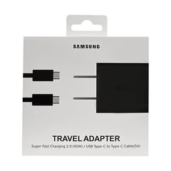 SAMSUNG - Cargador 45w Super Fast Charging USB-C Galaxy S23 S22 S21Not20