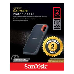 SANDISK - Disco externo ssd e61 extreme 2tb portable 1050mbs