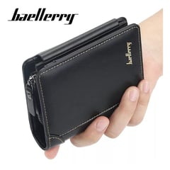 BAELLERRY - Billetera de Cuero para Hombre Tarjetero con Cierre Monedero