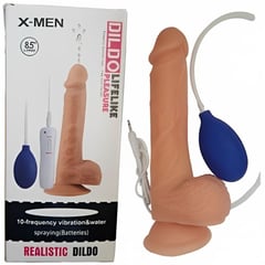 GENERICO - Dildo realista a Pene erecto de 20x4cm vibrador