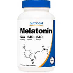 NUTRICOST - Melatonin Melatonina 5 mg 240 Capsulas