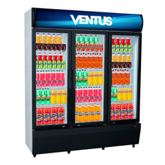 VENTUS - Visicooler de 3 Puertas de 1200 Litros Frio Forzado VC-1200L -