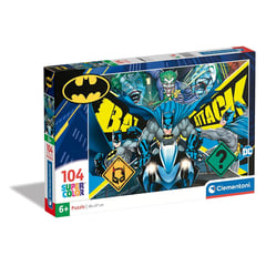 CLEMENTONI - SUPER COLOR DC COMICS BATMAN - Rompecabezas de 104 piezas