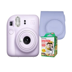 FUJIFILM - Camara Instax Mini 12 Lila+Estu Lila+Pack Pelix20.