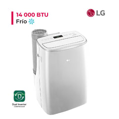 LG - AIRE ACONDICIONADO PORTATIL DE 14,000 BTU INVERTER FRIO SOLO