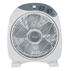 KENDAL - Ventilador Sobremesa BOX 12 Pulgadas Con timer KF-12B3 Blanco