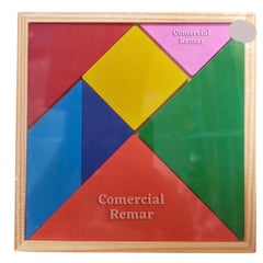 GENERICO - Juguete Didáctico Tangram de Madera