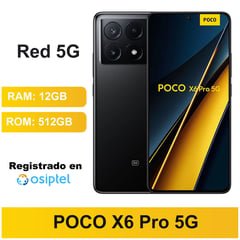 XIAOMI - POCO X6 Pro 5G Black 12GB RAM 512GB ROM - CAJA SELLADA