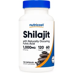 NUTRICOST - Shilajit 1000 mg 120 cápsulas (500 mg por cápsula)