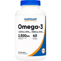 NUTRICOST - Omega 3 Fish Oil EPA DHA Capsulas Gel