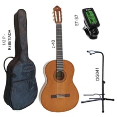 YAMAHA - Pack de guitarra C40 &Estuche&Parante&Afinador