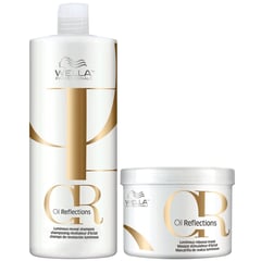 WELLA - OIL REFLECTIONS Dúo Shampoo 1L + Mask 500 ml