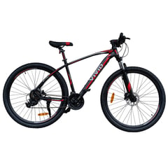 VIVID - BICICLETA HARD ROCK ARO 29″ NEGRO ROJO