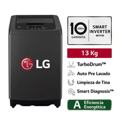 LG - LAVADORA 13KG SMART MOTION CARGA SUPERIOR WT13BPBK