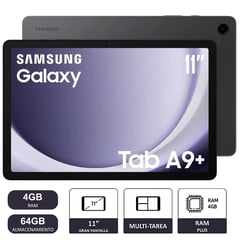 SAMSUNG - Tablet Galaxy Tab A9+ Plus 64gb 4gb Ram Grafito 8mp