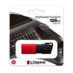 KINGSTON - MEMORIA USB EXODIA M 128 GB NEGRO