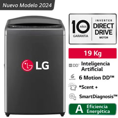 LG - LAVADORA 19 KG CARGA SUPERIOR AI DD INTELIGENCIA ARTIFICIAL WT19BV6T