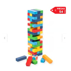 GENERICO - JUEGO DE JENGA MULTICOLOR