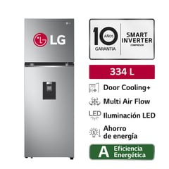 LG - Refrigeradora GT33WPP 334L Door Cooling Top Mount Plateada