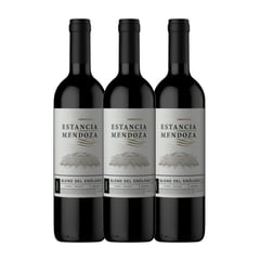 ESTANCIA MENDOZA - Vino Sirah x 3 Botellas