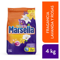 MARSELLA - Detergente En Polvo Lavanda Y Rosas Bolsa 4Kg